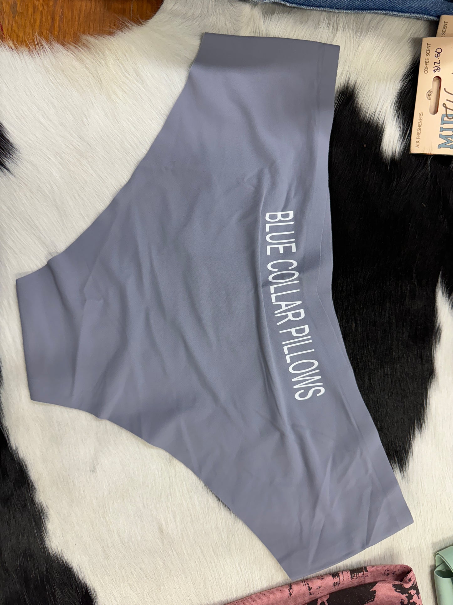 Blue collar pillows - bikini underwear