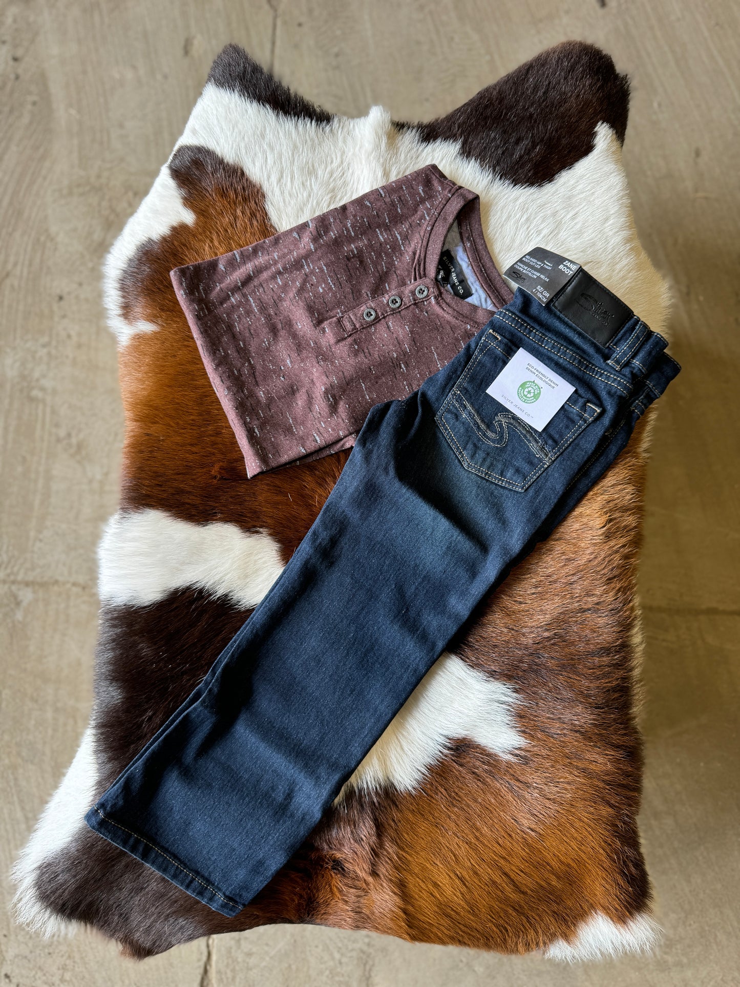 Boys Boot Cut Zane Silver jeans - Kids
