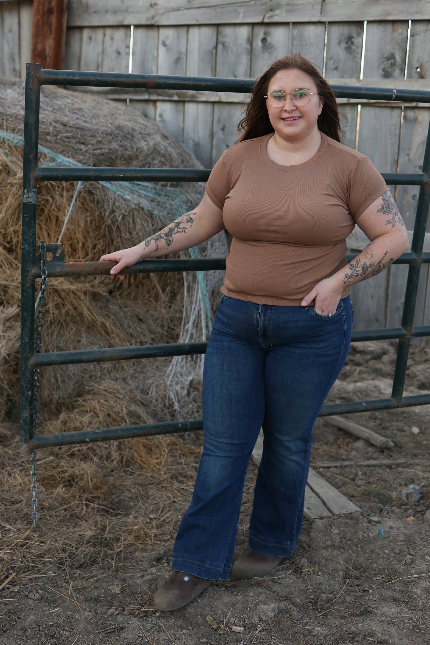 Ribbed tee
