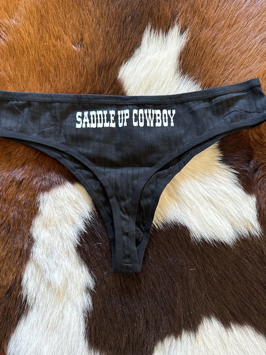 Saddle up cowboy thong