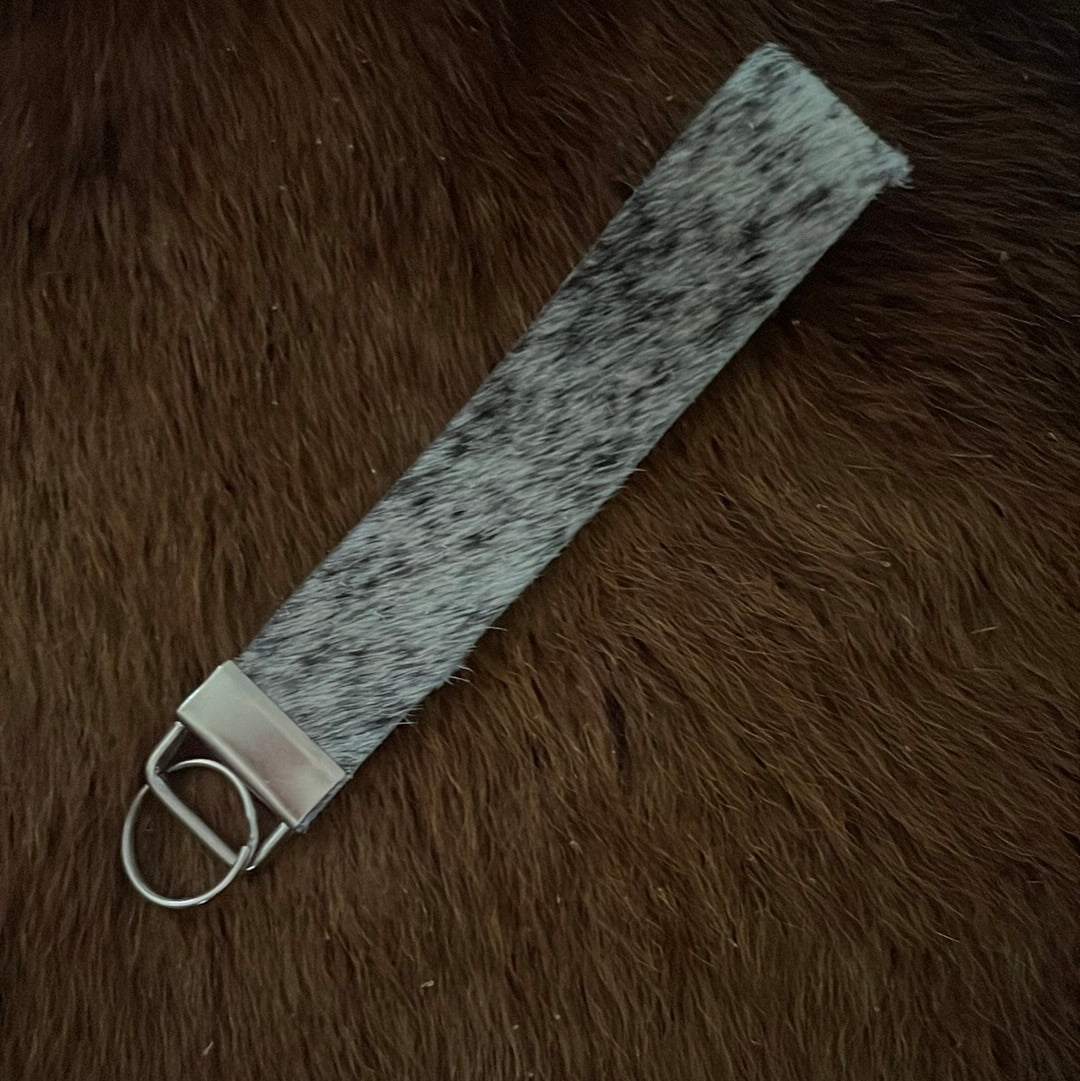 Cowhide keychain