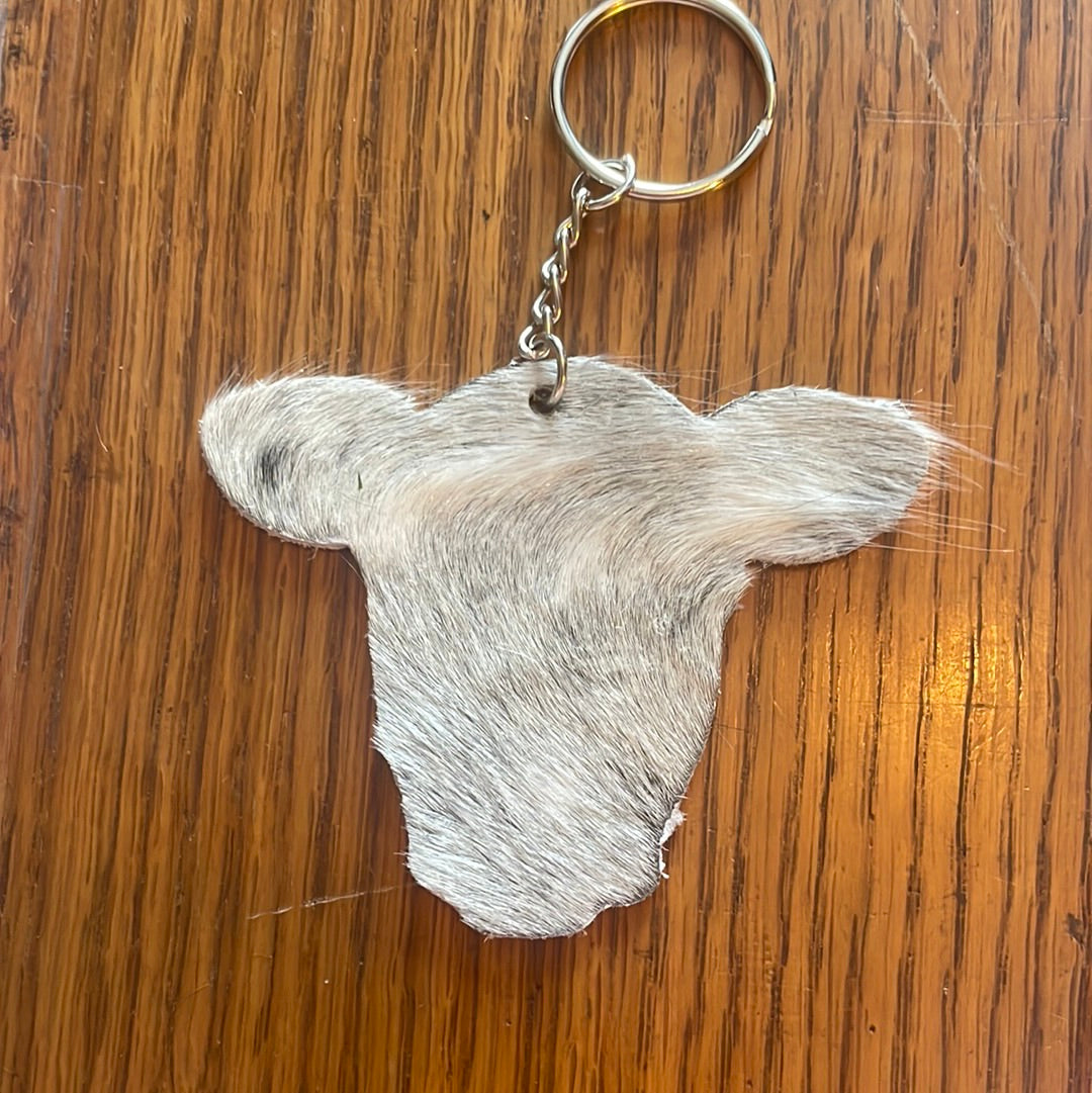 Cow head keychain