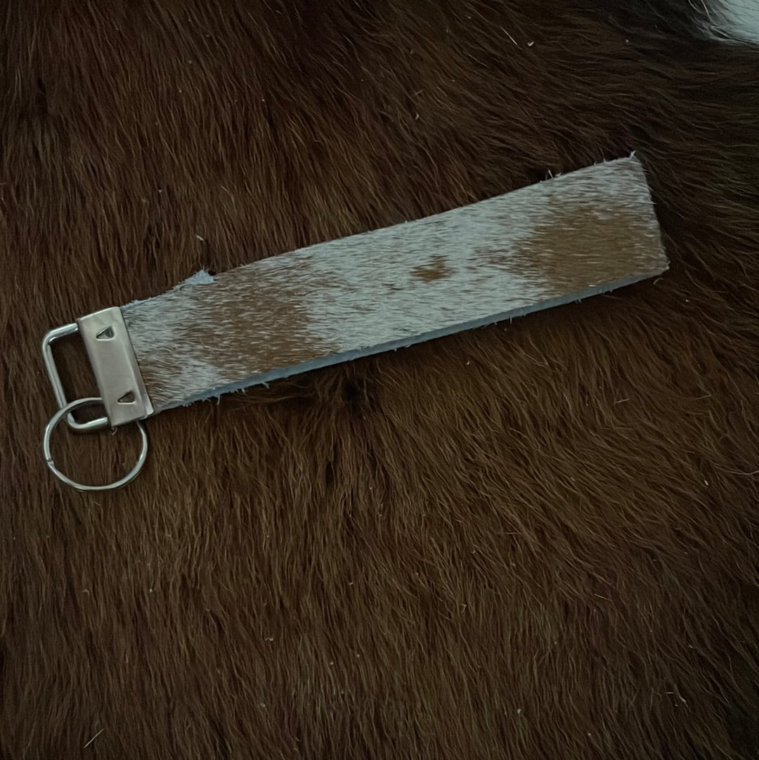 Cowhide keychain