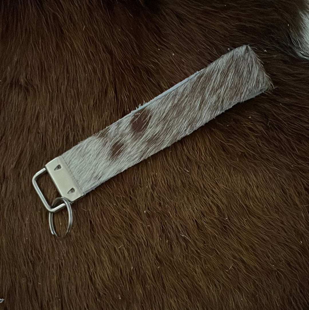 Cowhide keychain