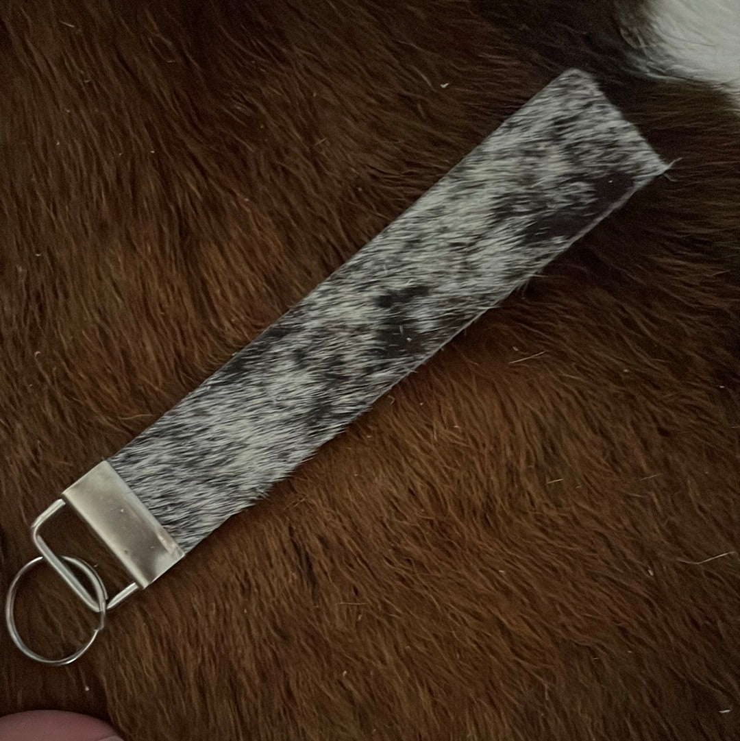 Cowhide keychain