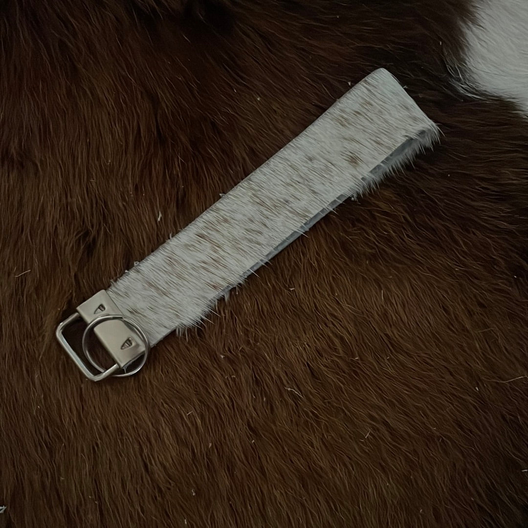 Cowhide keychain