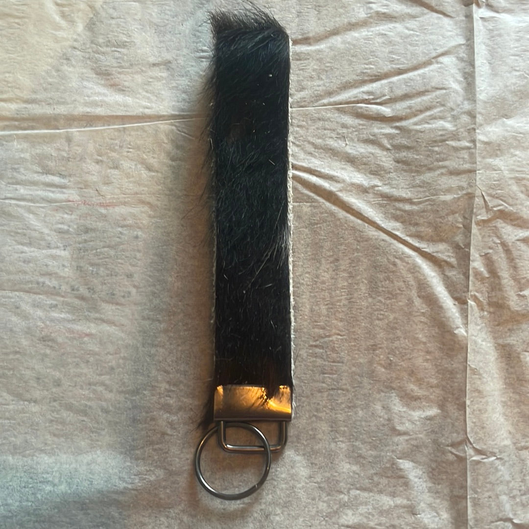 Cowhide keychain