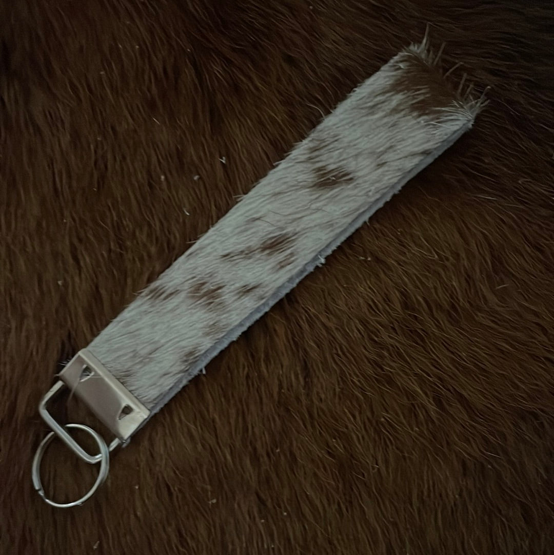 Cowhide keychain