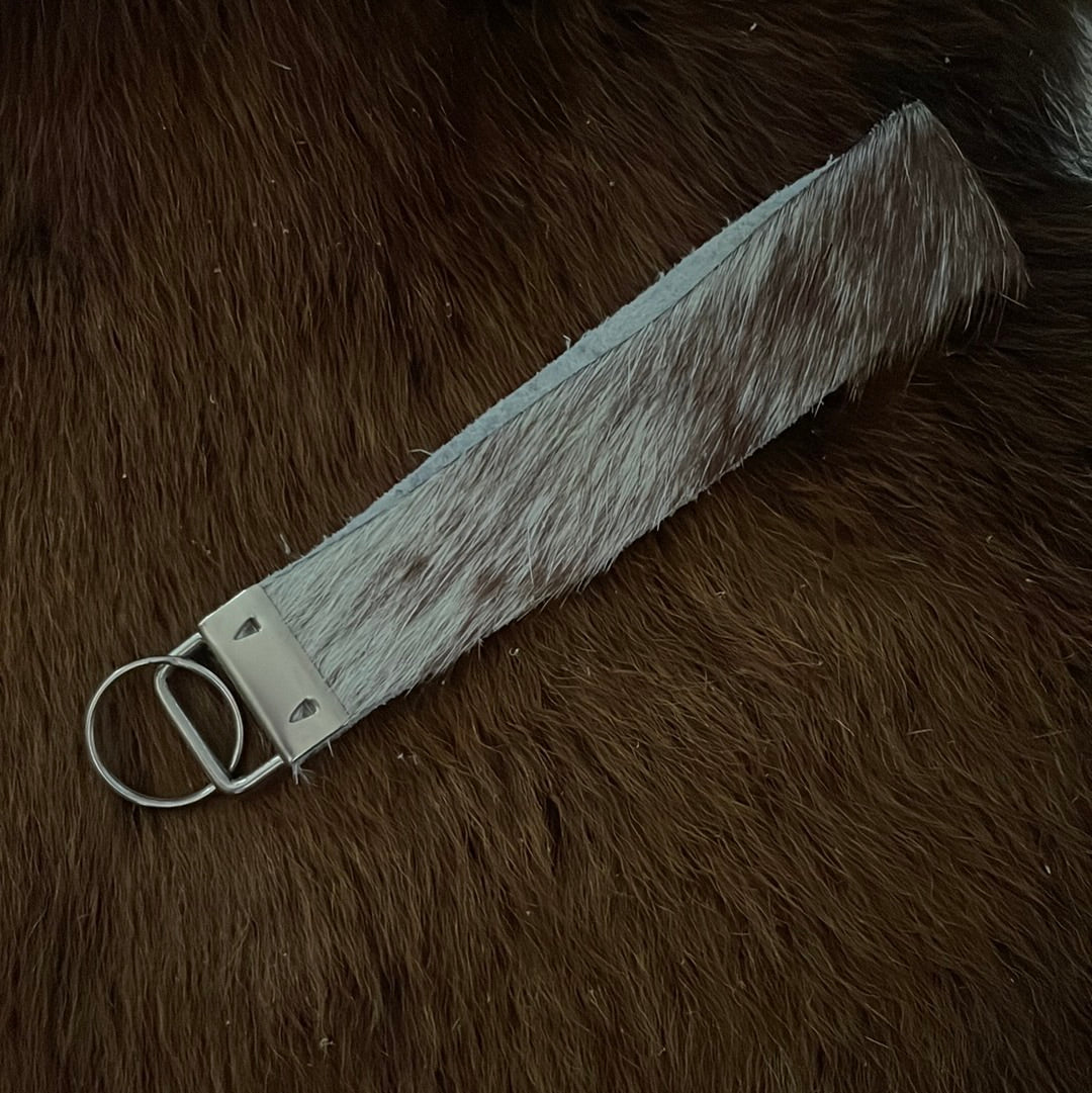 Cowhide keychain