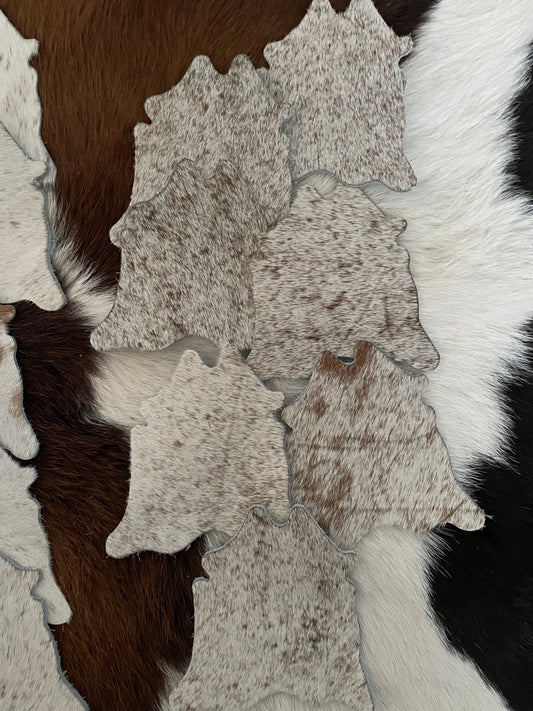 Cowhide mini coasters